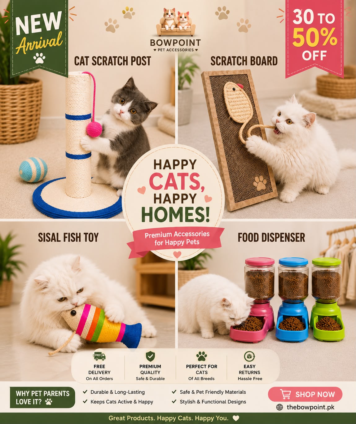 The Bow point ~ (Pet accessories) Facebook ad