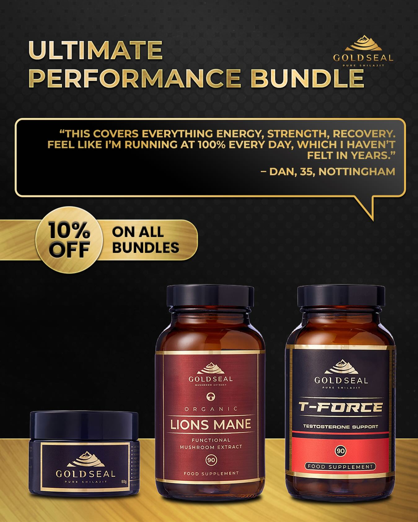 Gold Seal Shilajit Facebook ad
