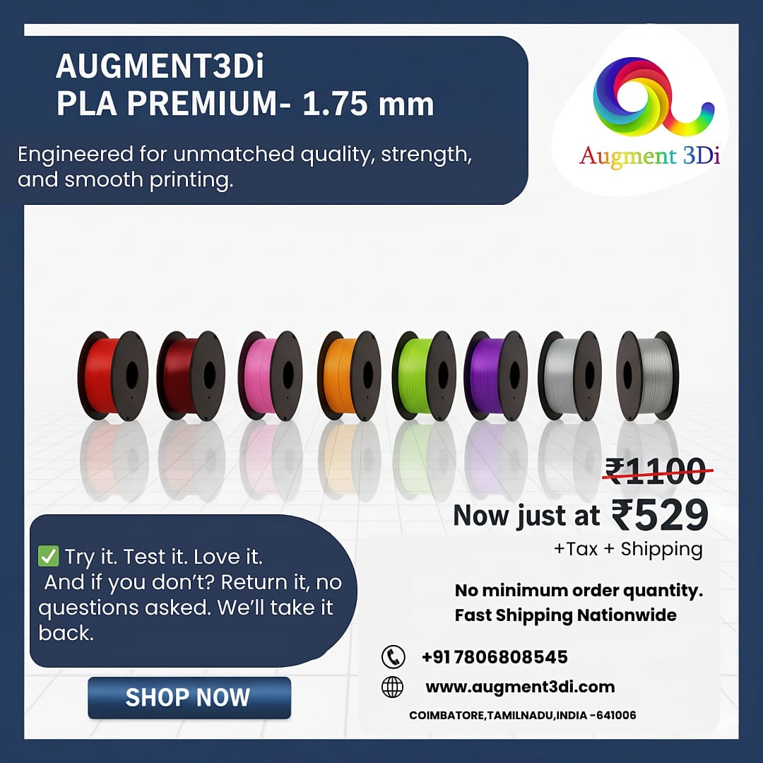 Augment 3Di Filaments Facebook ad: AUGMENT3DI Filaments.
