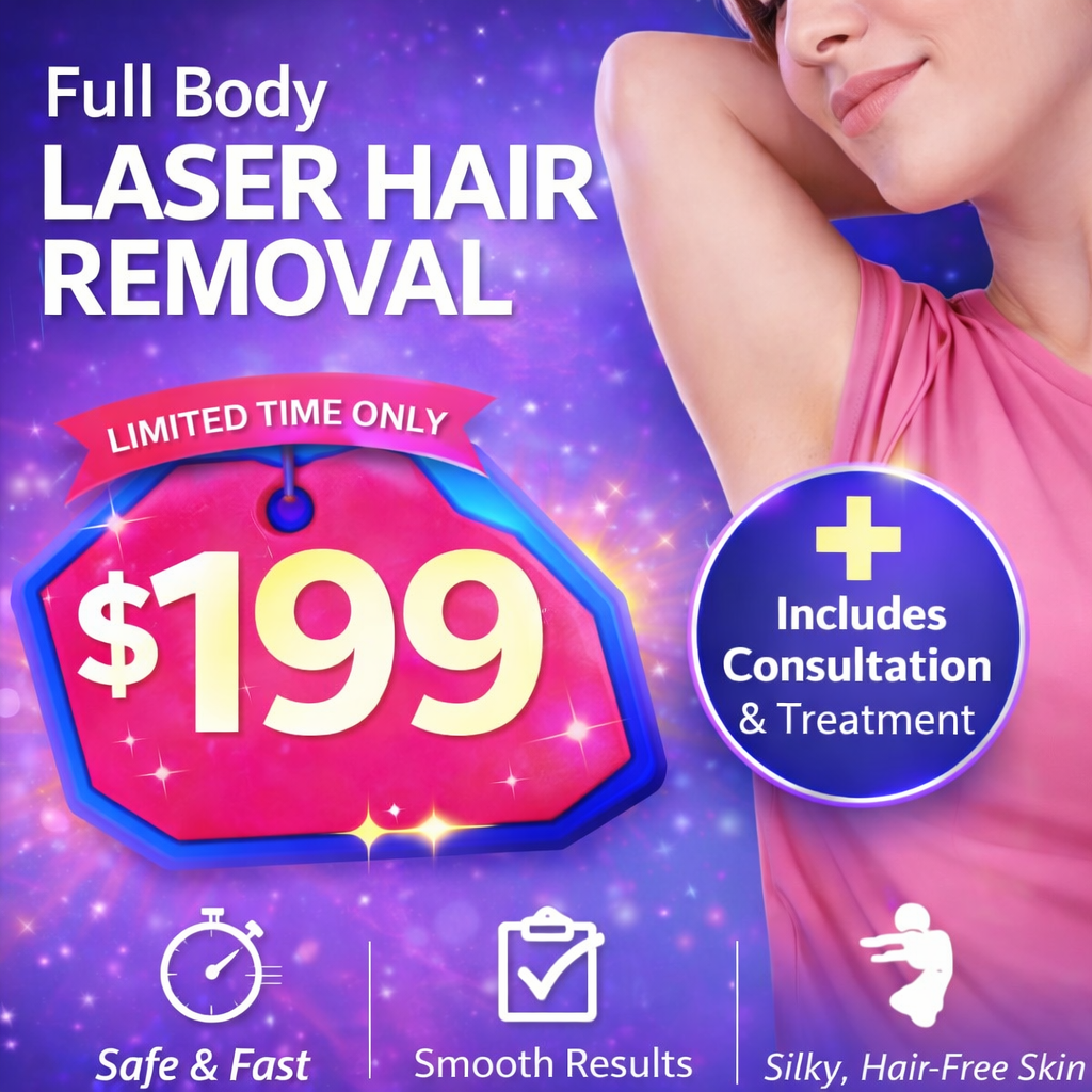 La Lash and Beauty Bar Facebook ad: Full Body for $199