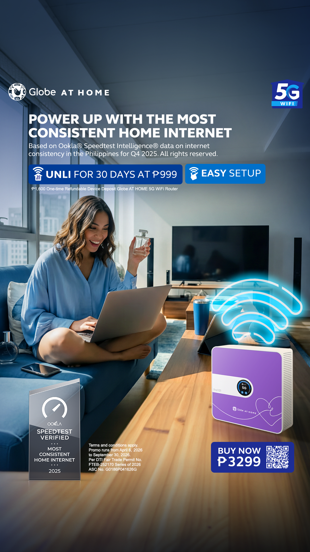 Globe At Home Facebook ad