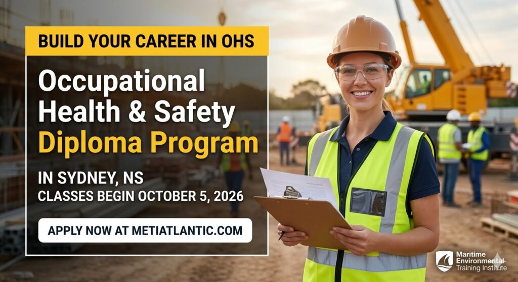 METI Maritime Environmental Training Institute Facebook ad: Occupational Health and Safety Diploma Program