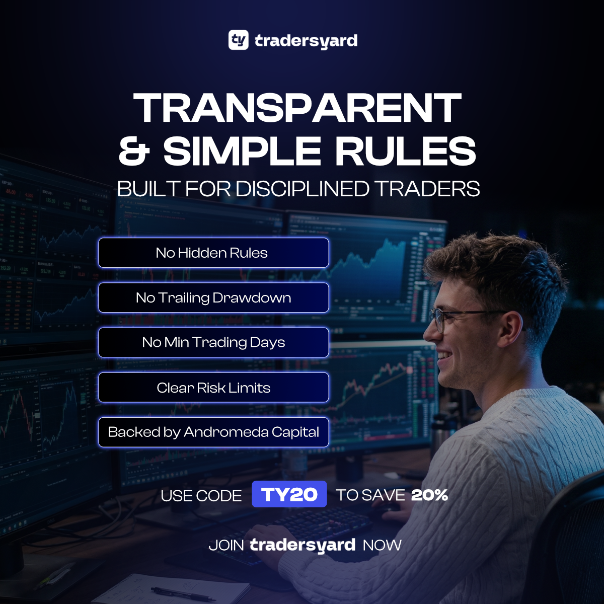 Tradersyard Facebook ad from Apr 26, 2026