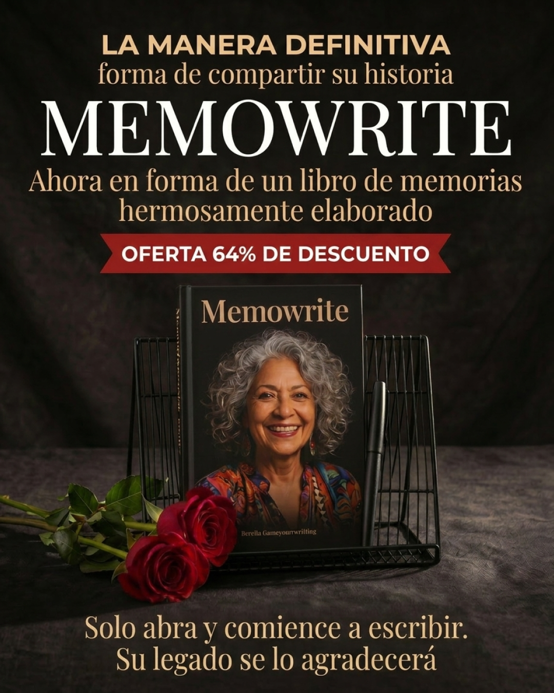 Memowrite Facebook ad