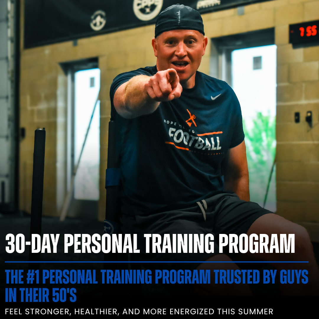 PowerStrength Adult Fitness and Coaching Programs Facebook ad: 30-Day Strength Training Trial Program