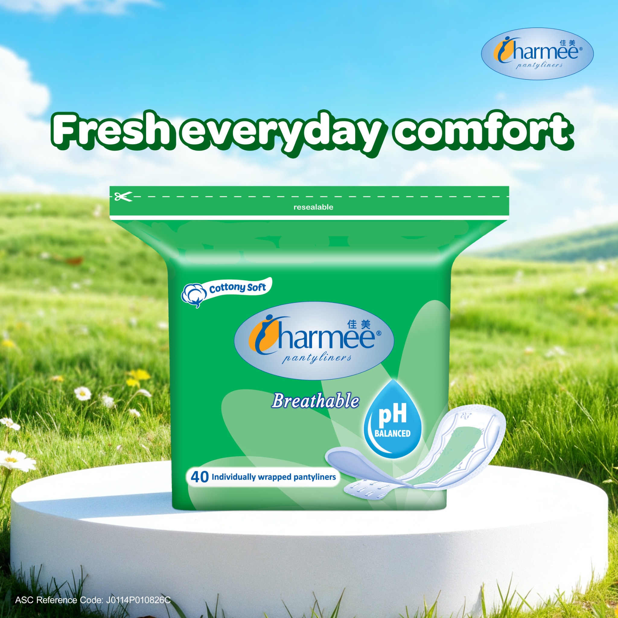 Charmee Feminine Protection Facebook ad