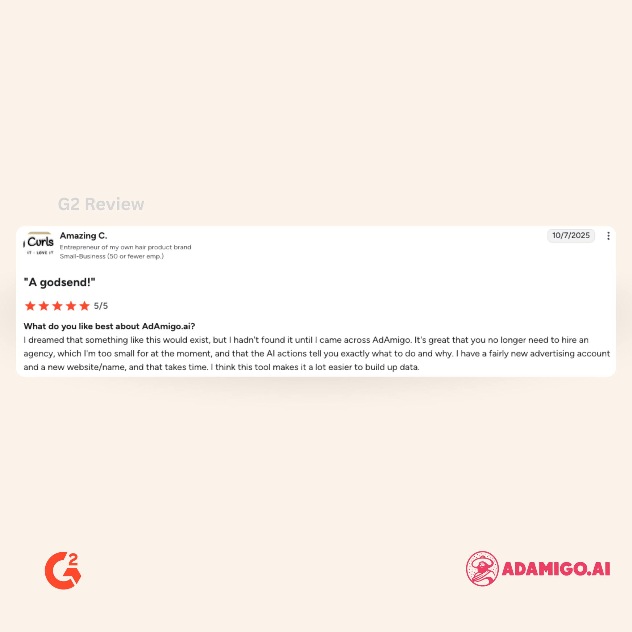 AdAmigo.ai Facebook ad