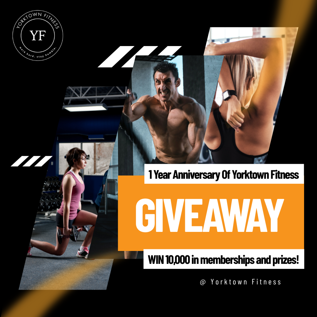 Yorktown Fitness Facebook ad: 𝐁𝐮𝐫𝐧 𝐅𝐚𝐭 & 𝐖𝐈𝐍 𝐁𝐈𝐆!