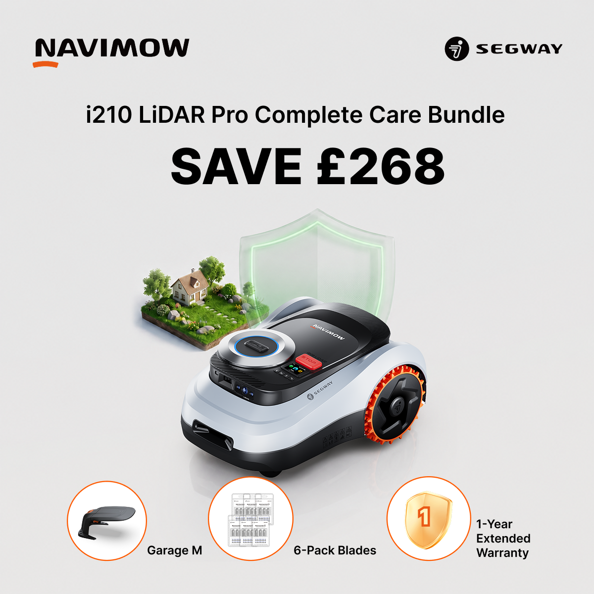 Segway Navimow Facebook ad: i210 LiDAR Pro Pack, Special Offer