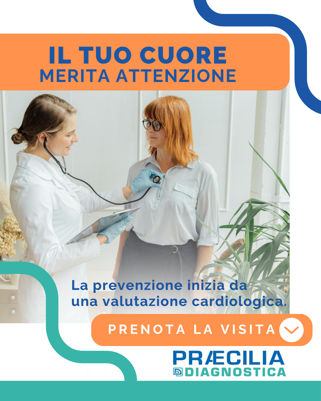 Praecilia Diagnostica Facebook ad: Controlla la Salute del Tuo Cuore