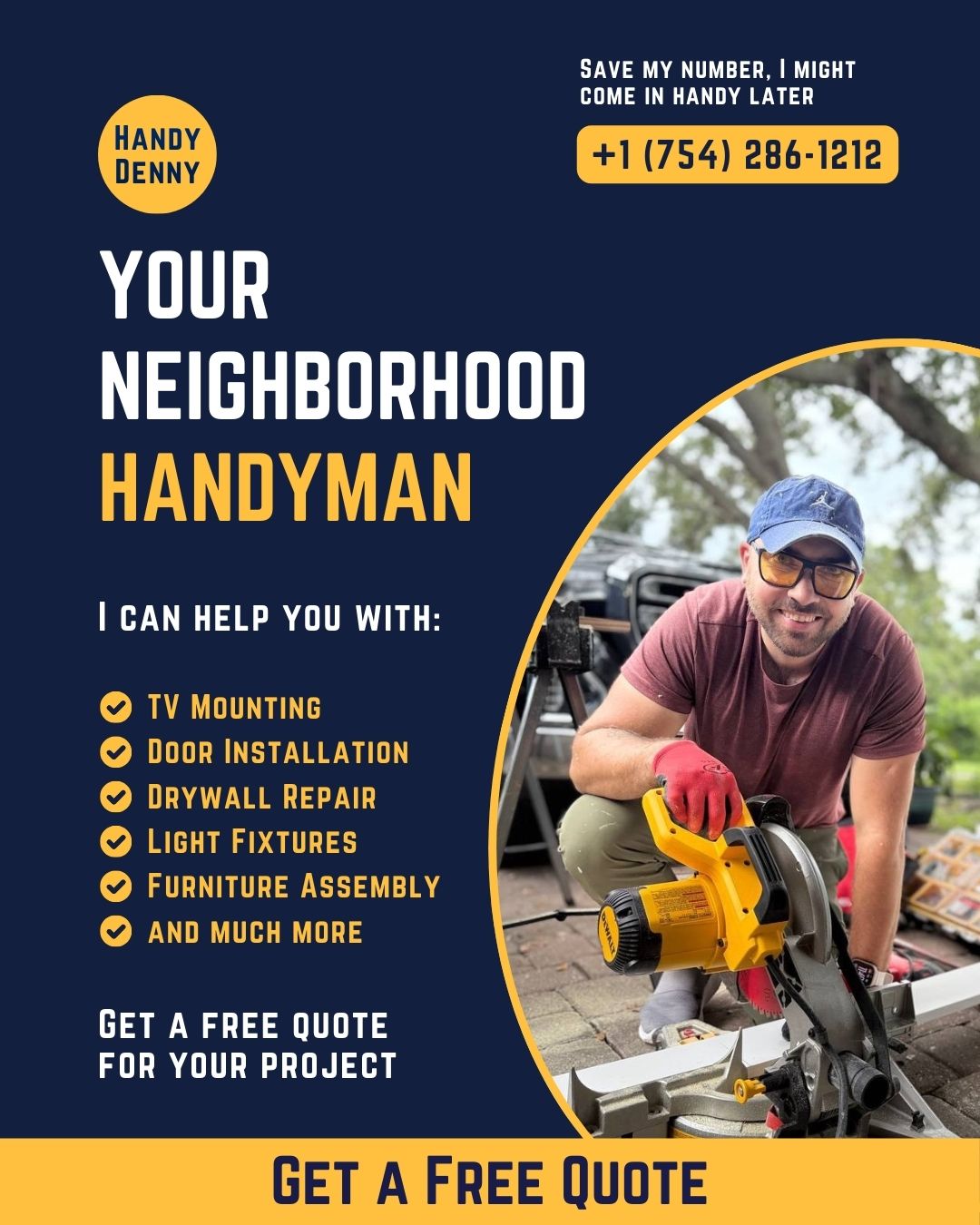 Handy Denny Facebook ad