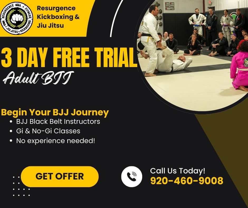 Resurgence Kickboxing & Jiu Jitsu Academy Facebook ad: Start Your FREE Trial Today!