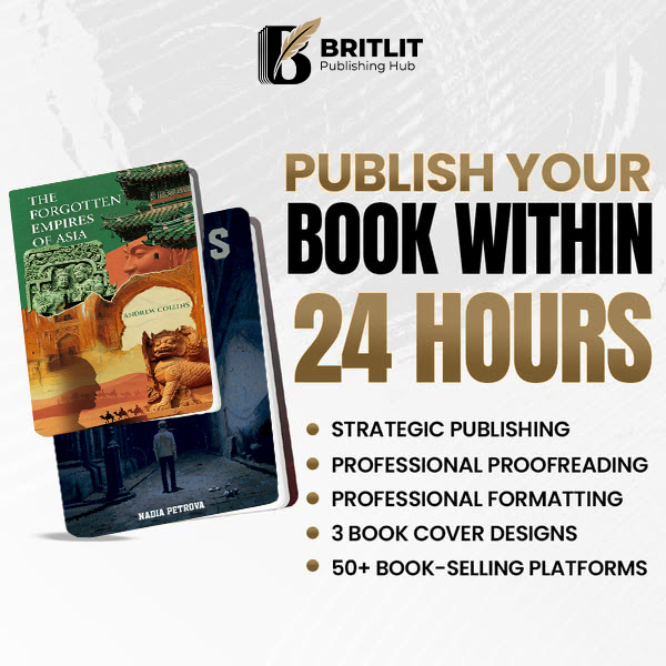 Britlit Publishing Hub Facebook ad: Get Published with Britlit Publishing Hub!