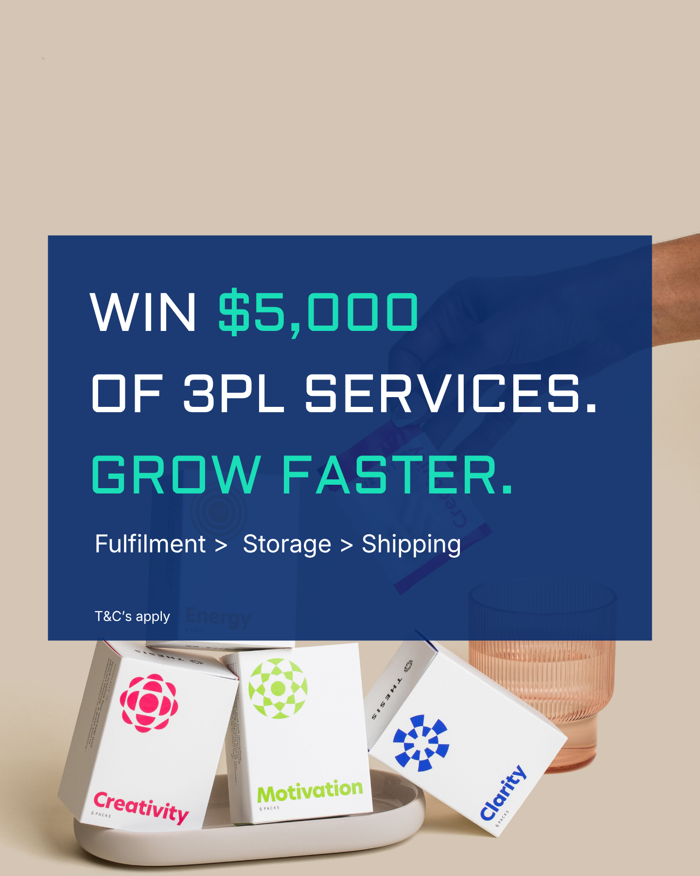 Fulfilpackers Facebook ad: You didn't start an eCommerce brand to spend your nights…