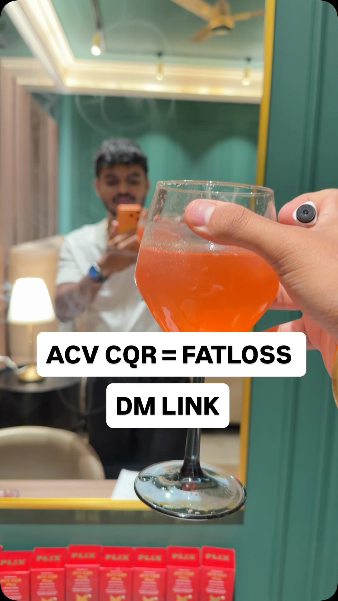 Plix Facebook ad: nimbu pani choddo, ACV CQR peeyo