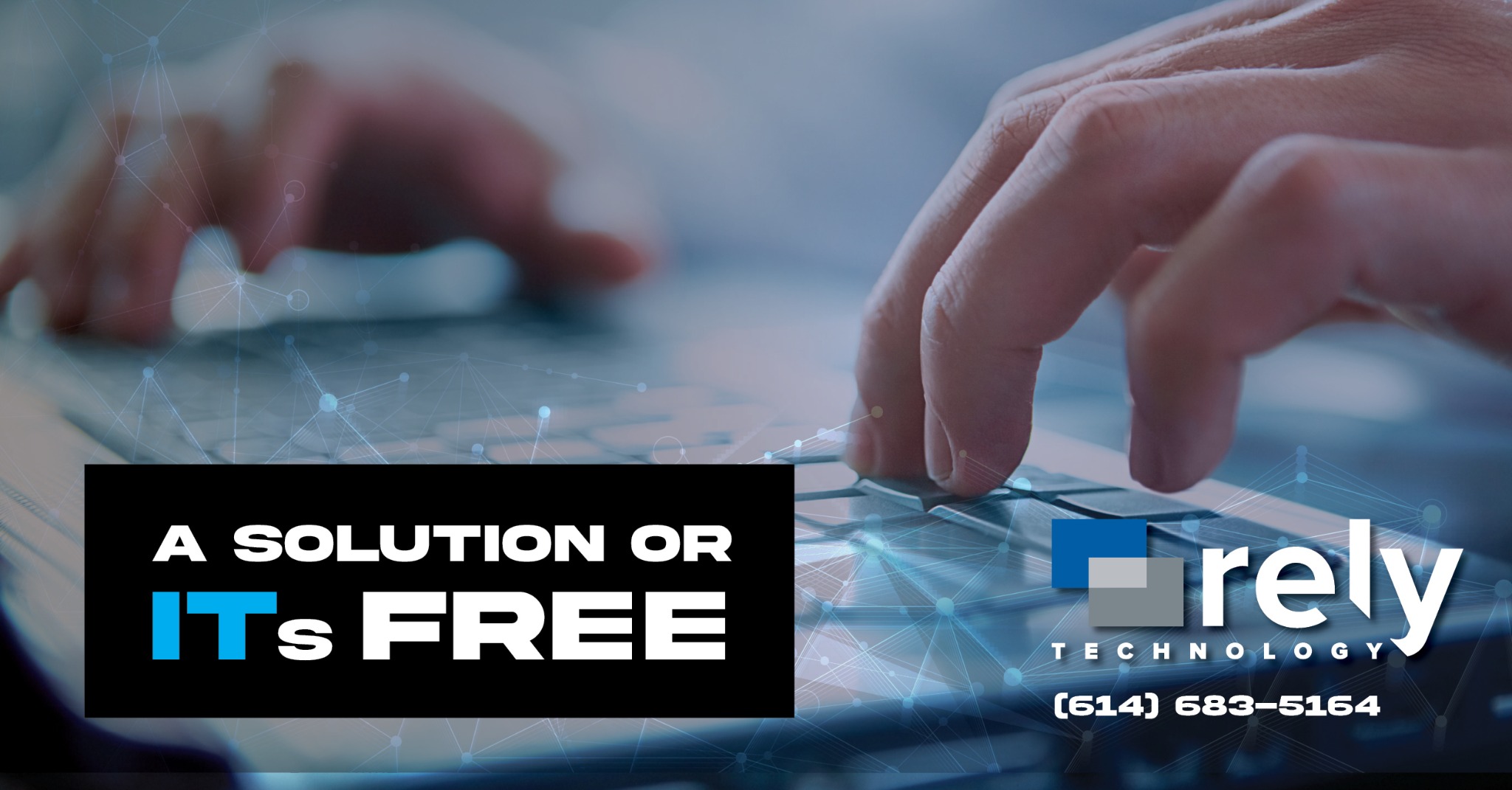 Rely Technology Facebook ad: #1 IT Support for Small to Medium-Sized Businesses