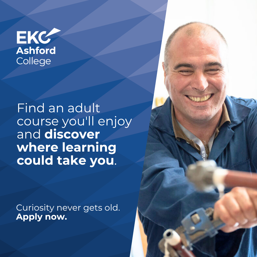 EKC Ashford College Facebook ad from Jul 31, 2026