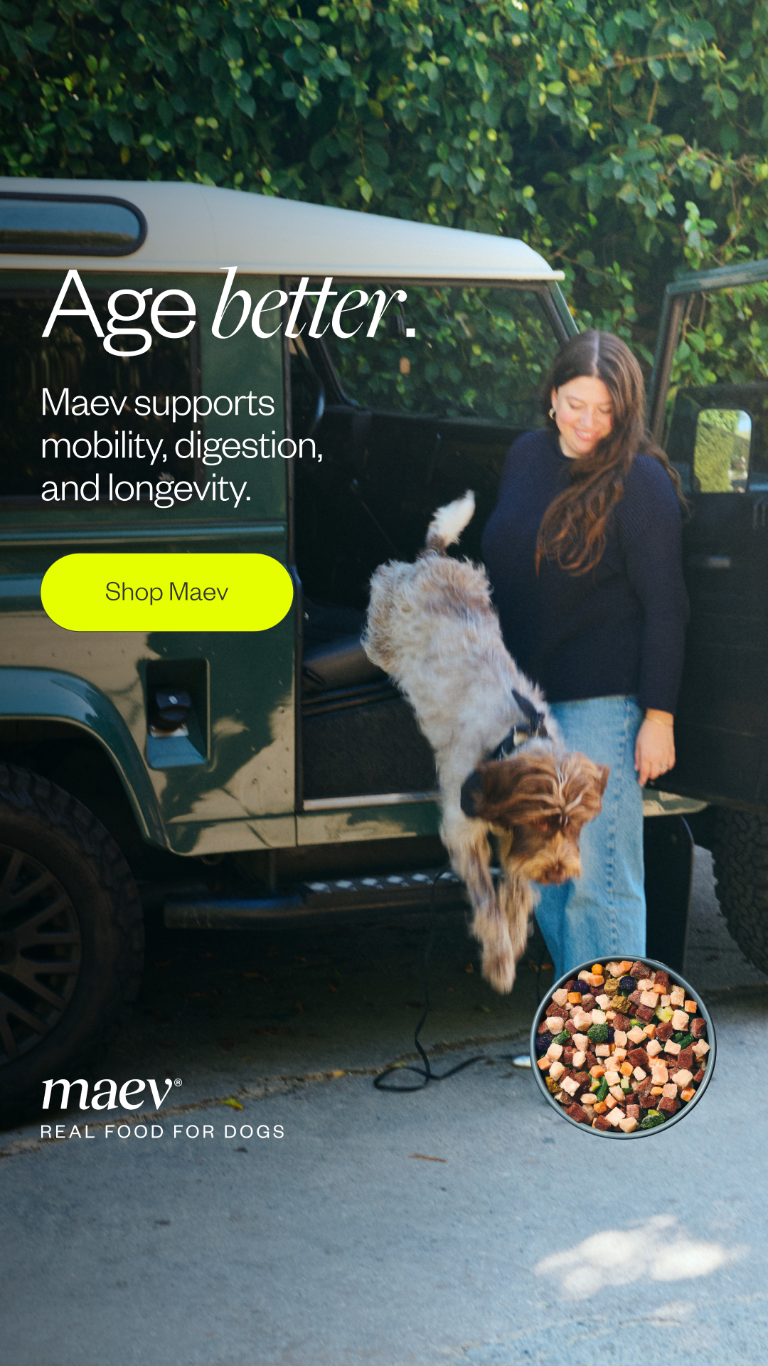 Maev Facebook ad