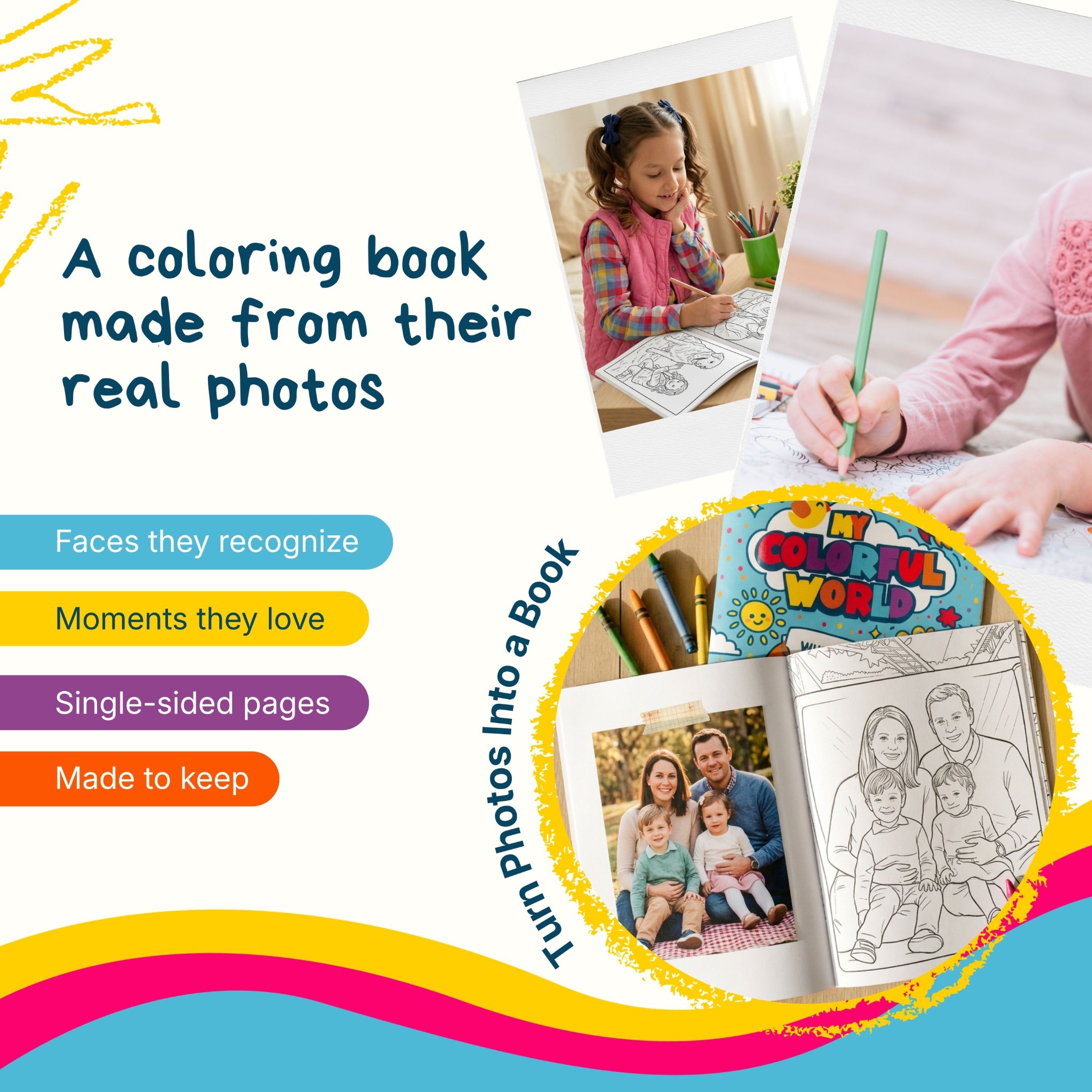 My Colorful World - Customized Coloring Books From Photos Facebook ad