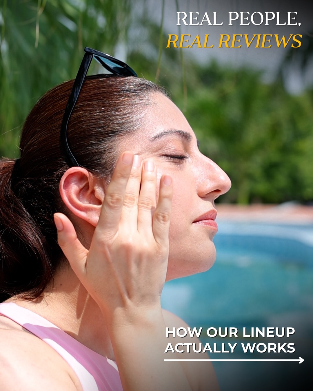 Organity by Veda Sisters Facebook ad: When skincare is pure, results don’t need exaggeration.