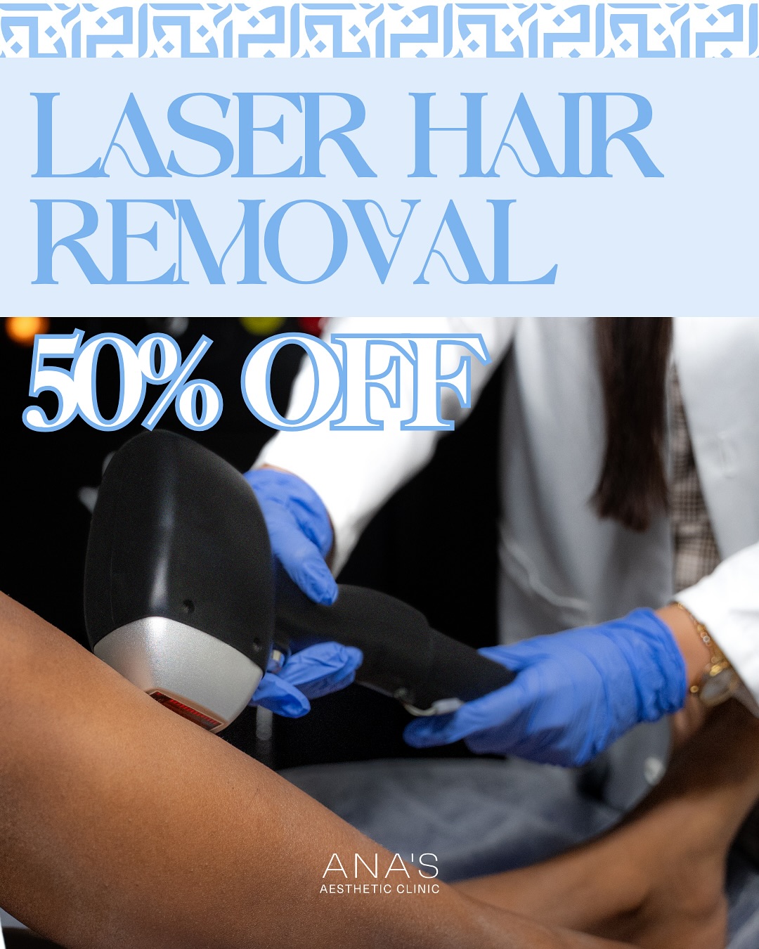 Ana’s Aesthetic Clinic Facebook ad: Is your razor giving you grief?