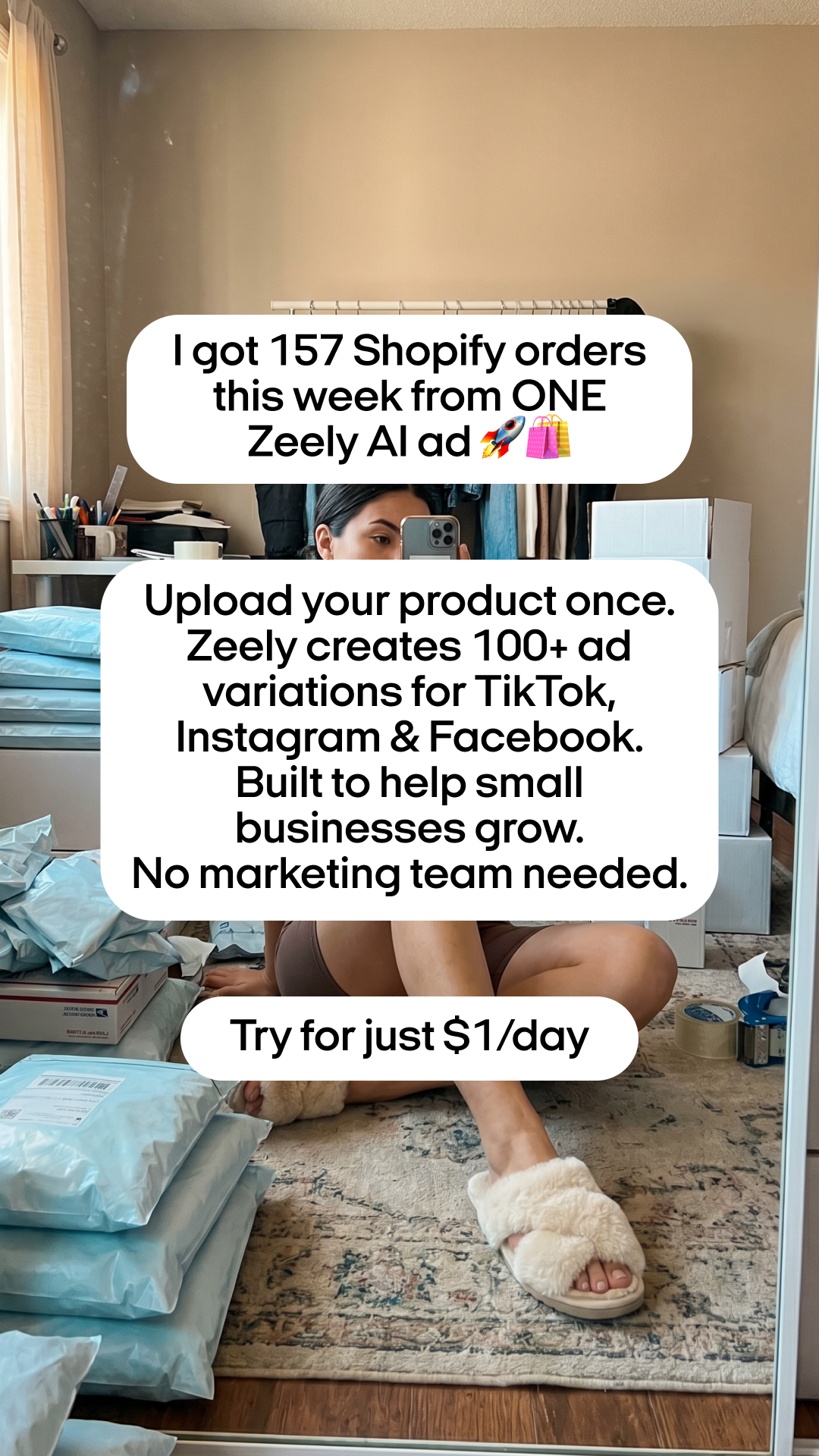 Zeely Facebook ad