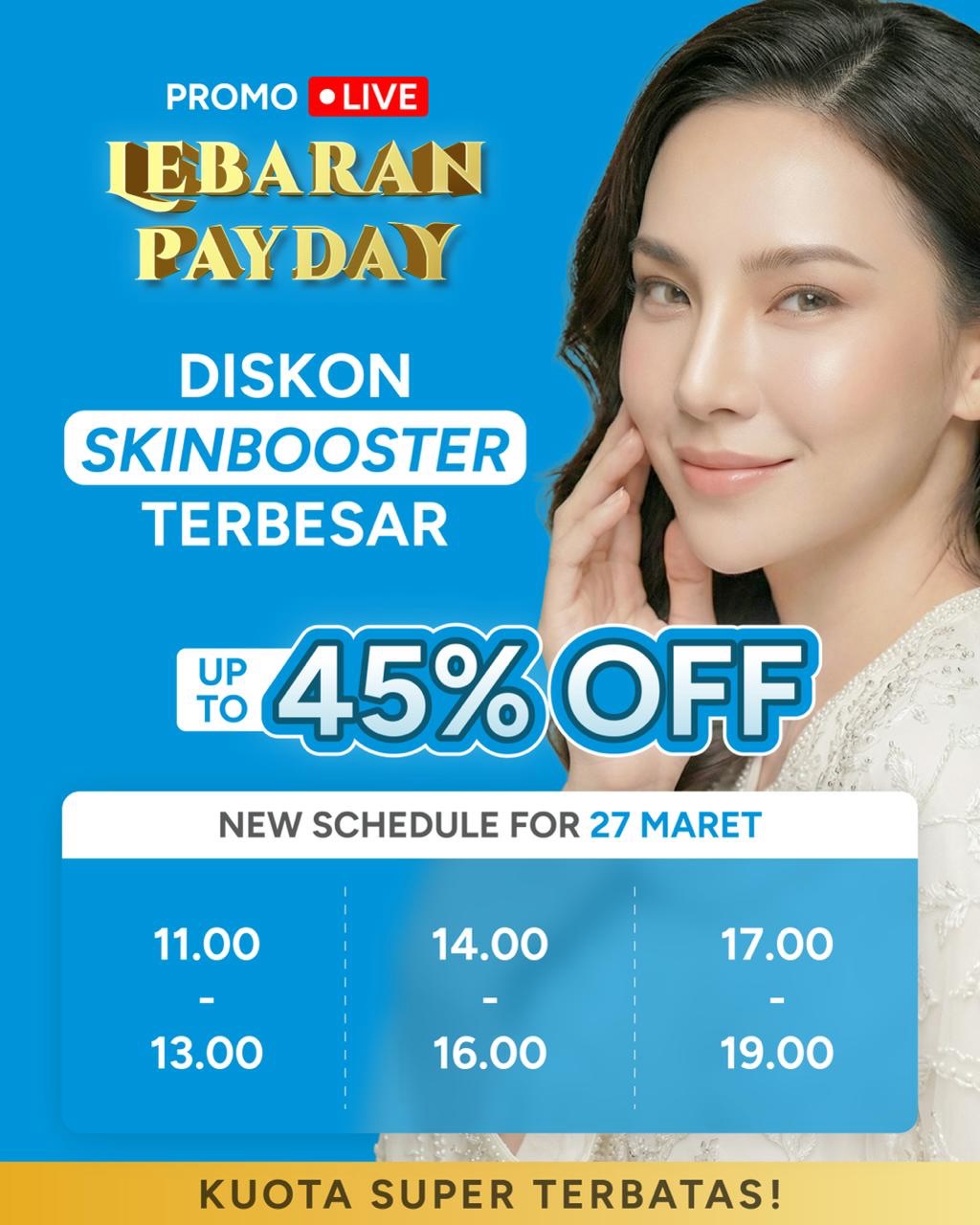 Skinplus by Euromedica Group Facebook ad: LIVE PROMO ALERT SPESIAL 27 MARET 2026