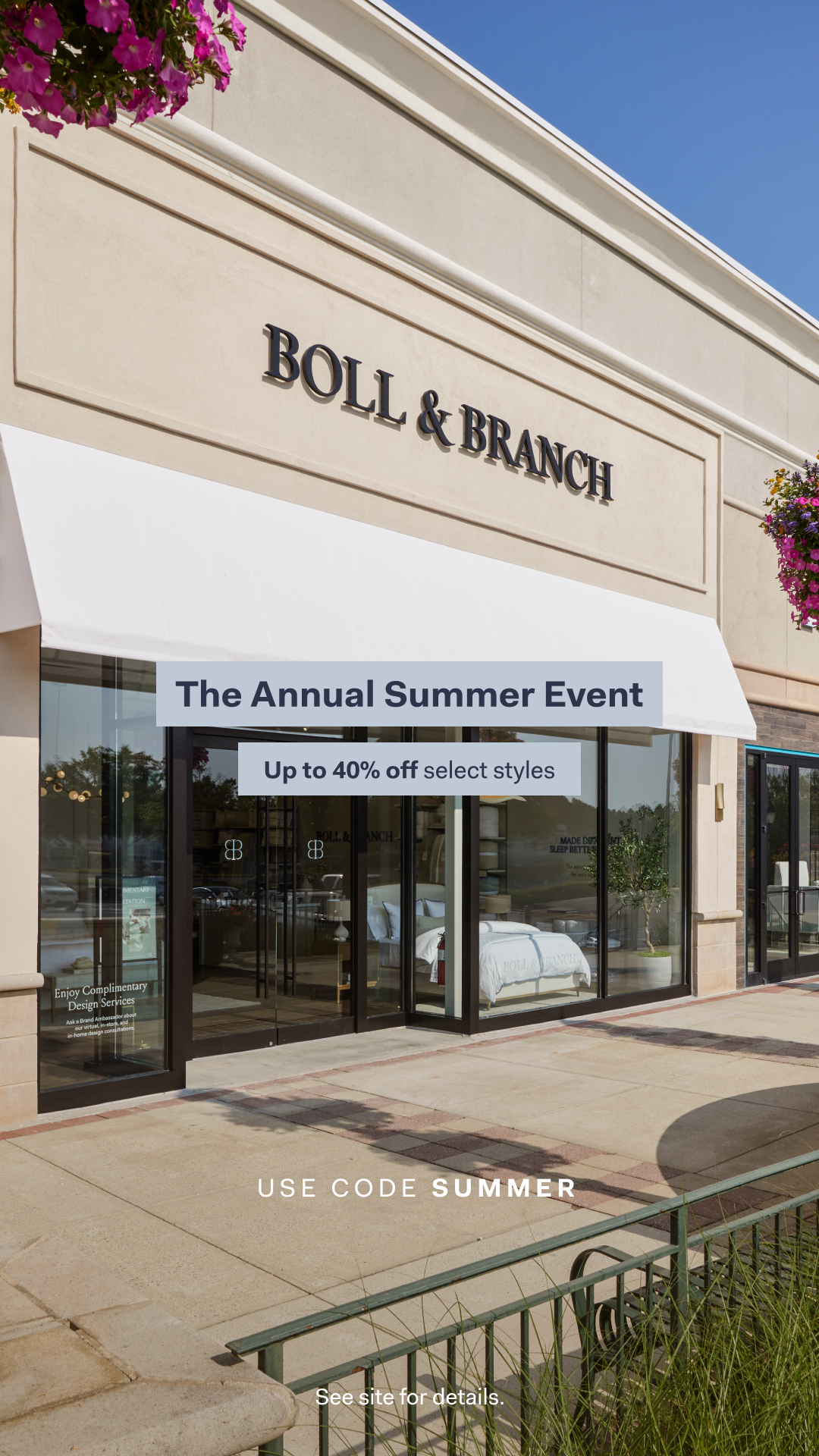 Boll & Branch Facebook ad