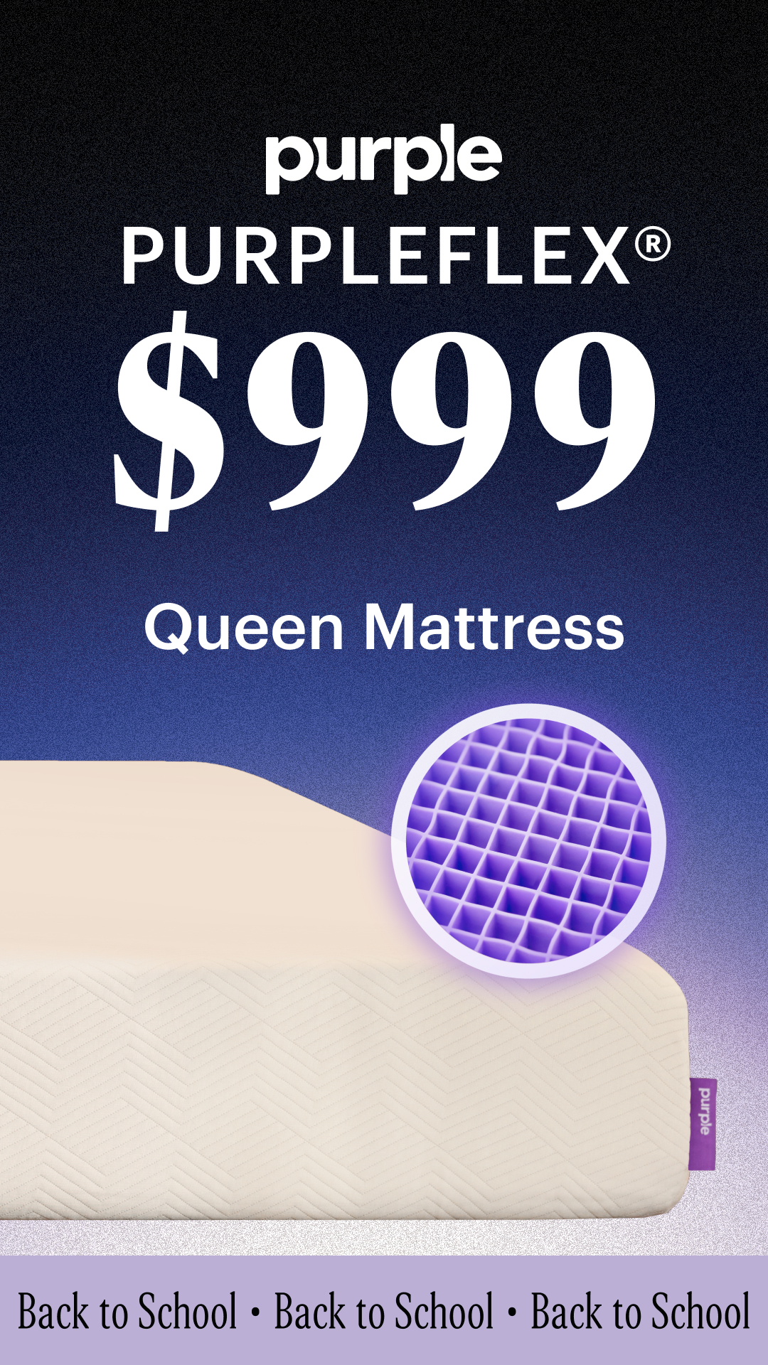 Purple Facebook ad