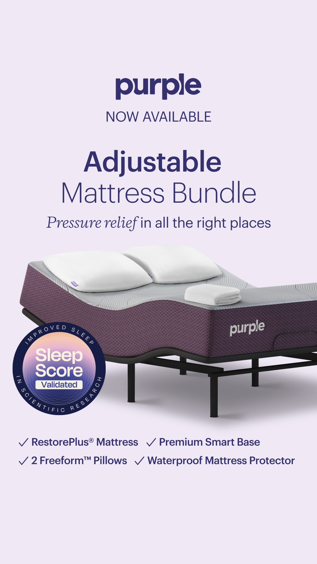 Purple Facebook ad