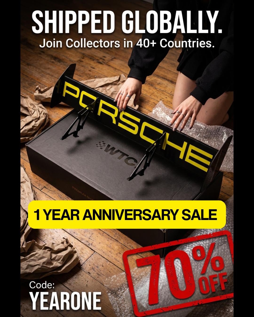Watch The Car Facebook ad: ANNIVERSARY SALE, FINAL LAP | UP TO 70% OFF