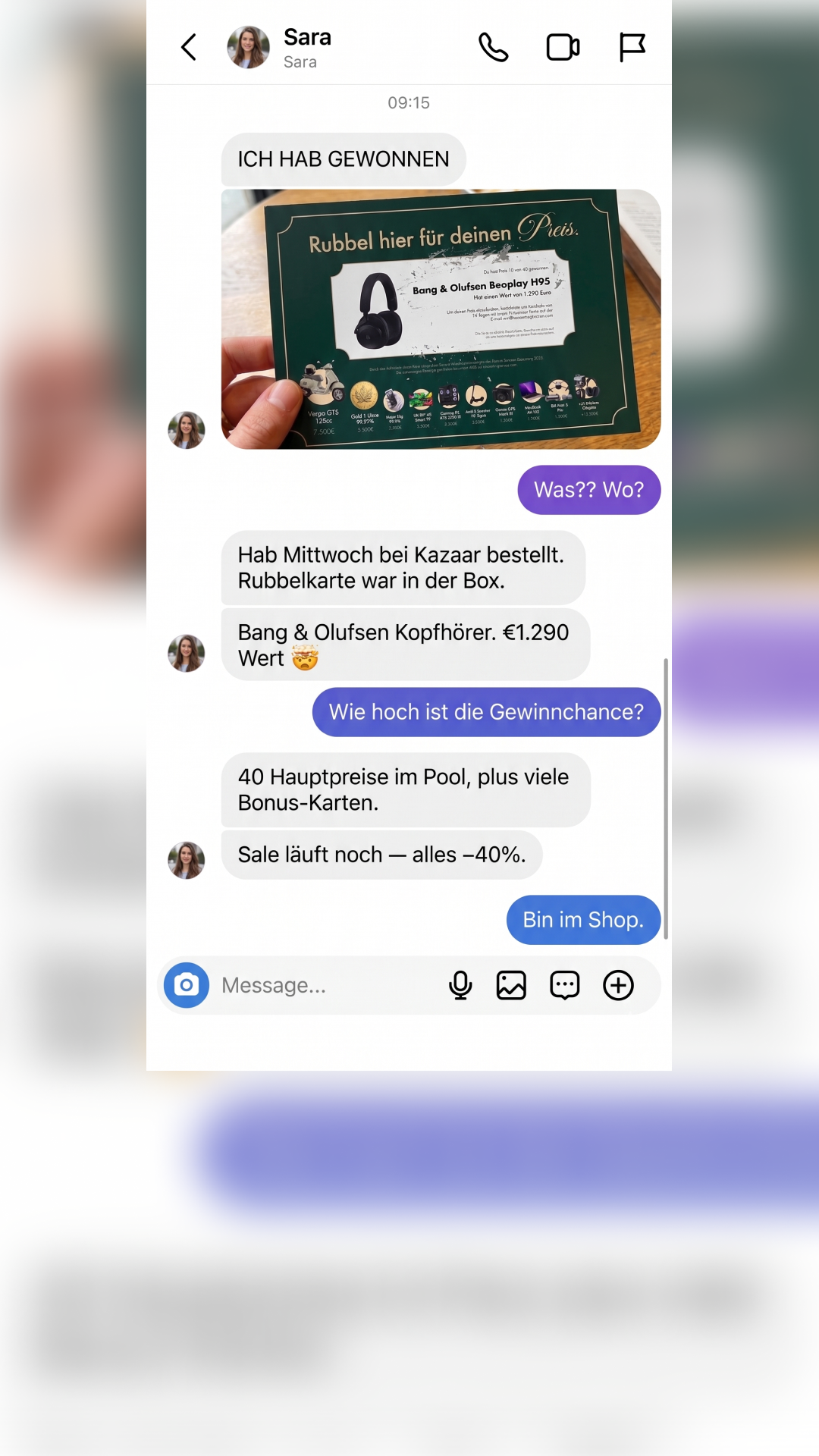 Kazaar Facebook ad