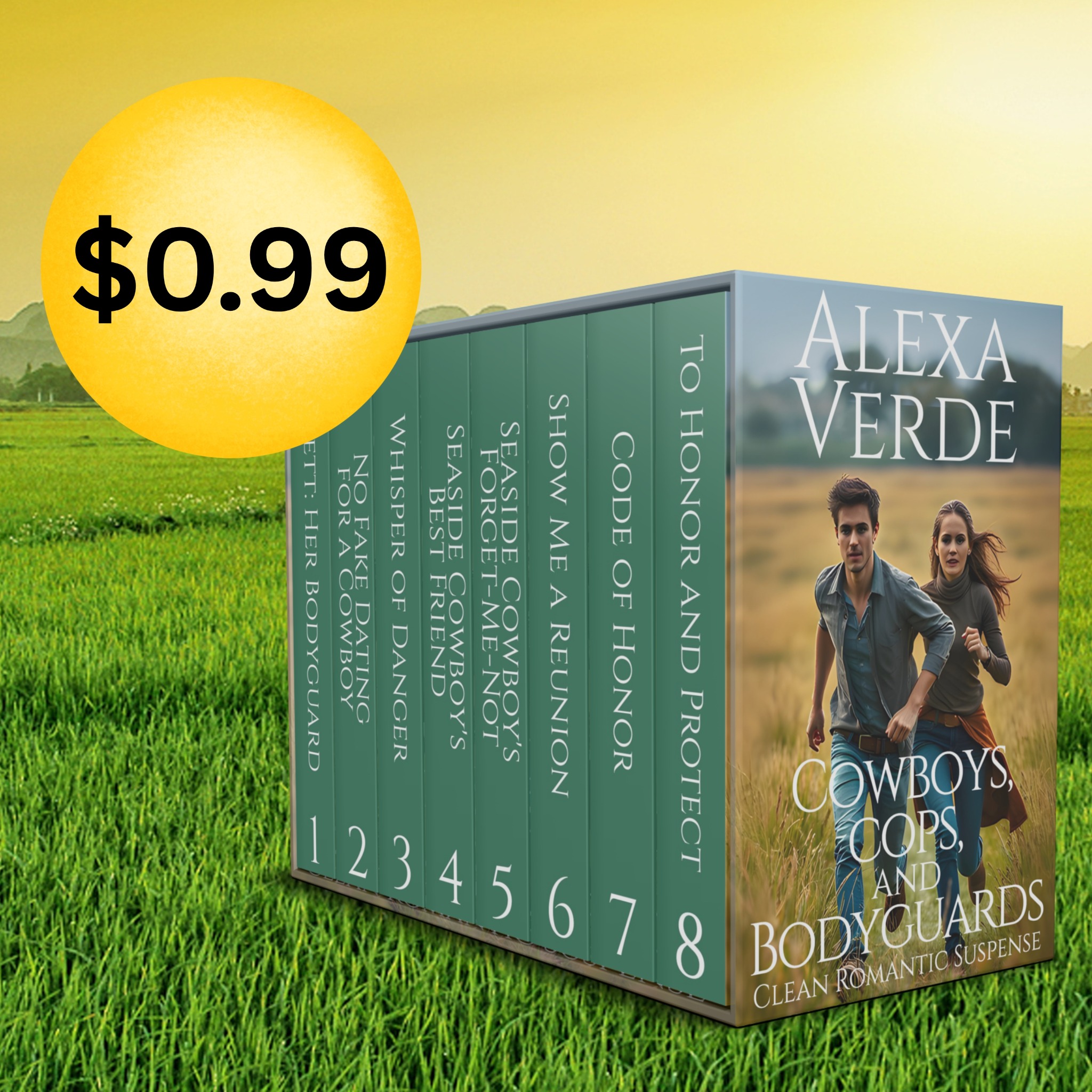 Alexa Verde Facebook ad: New 8-book set at $0.99