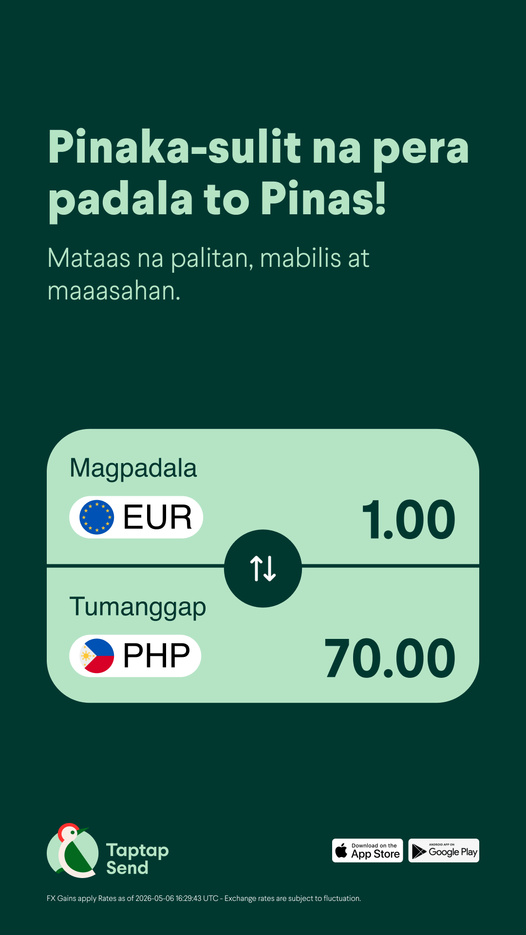 Taptap Send Philippines Facebook ad