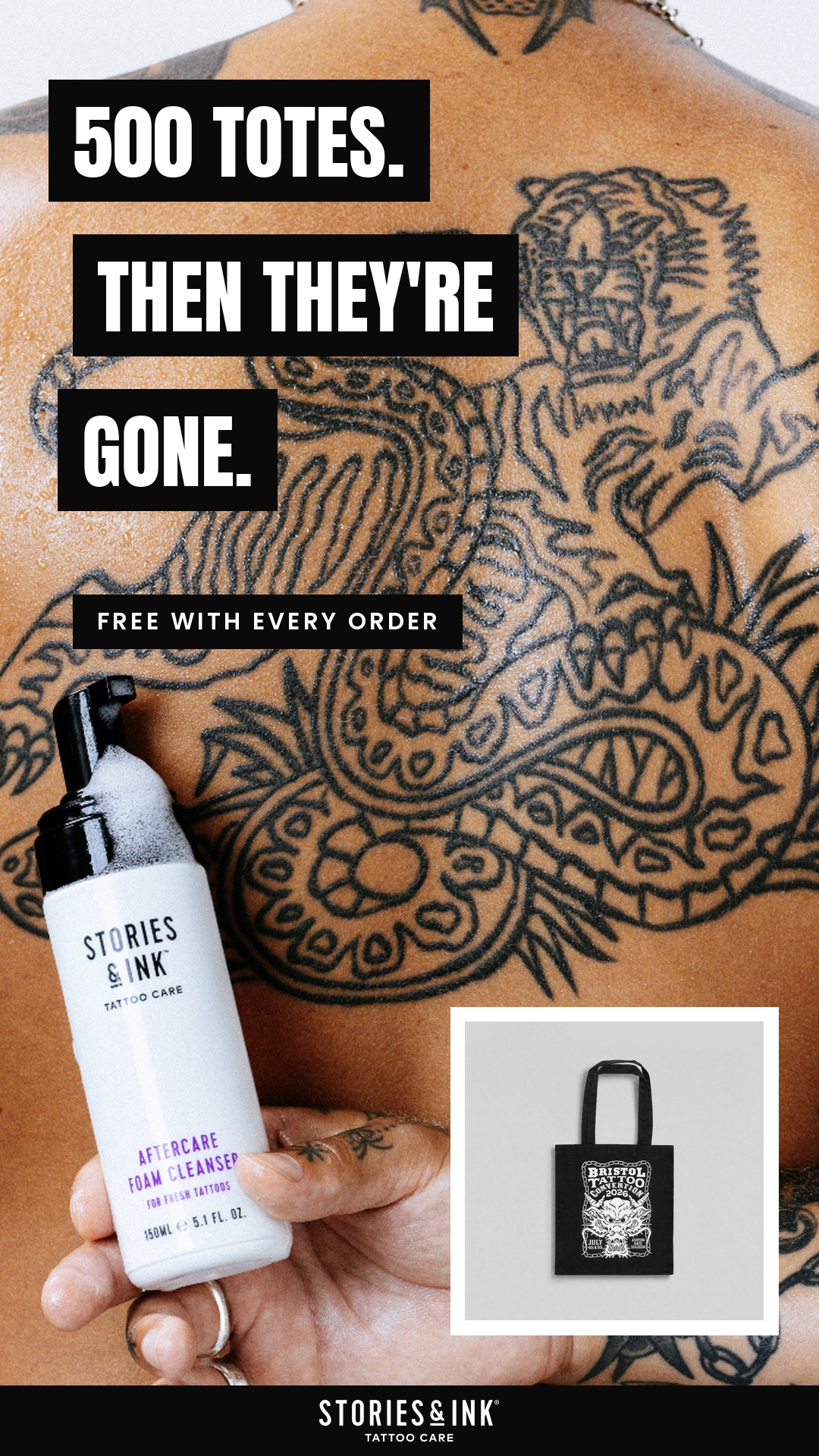 Stories & Ink Facebook ad