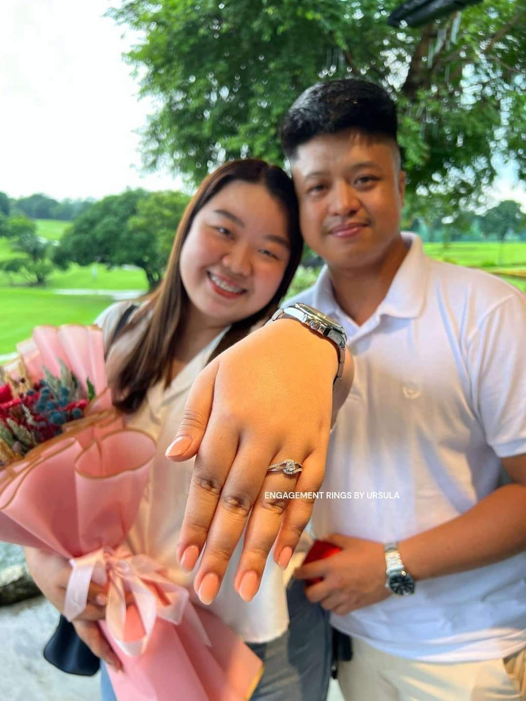 Wedding rings by Ursula Facebook ad: He put a ring on it!
