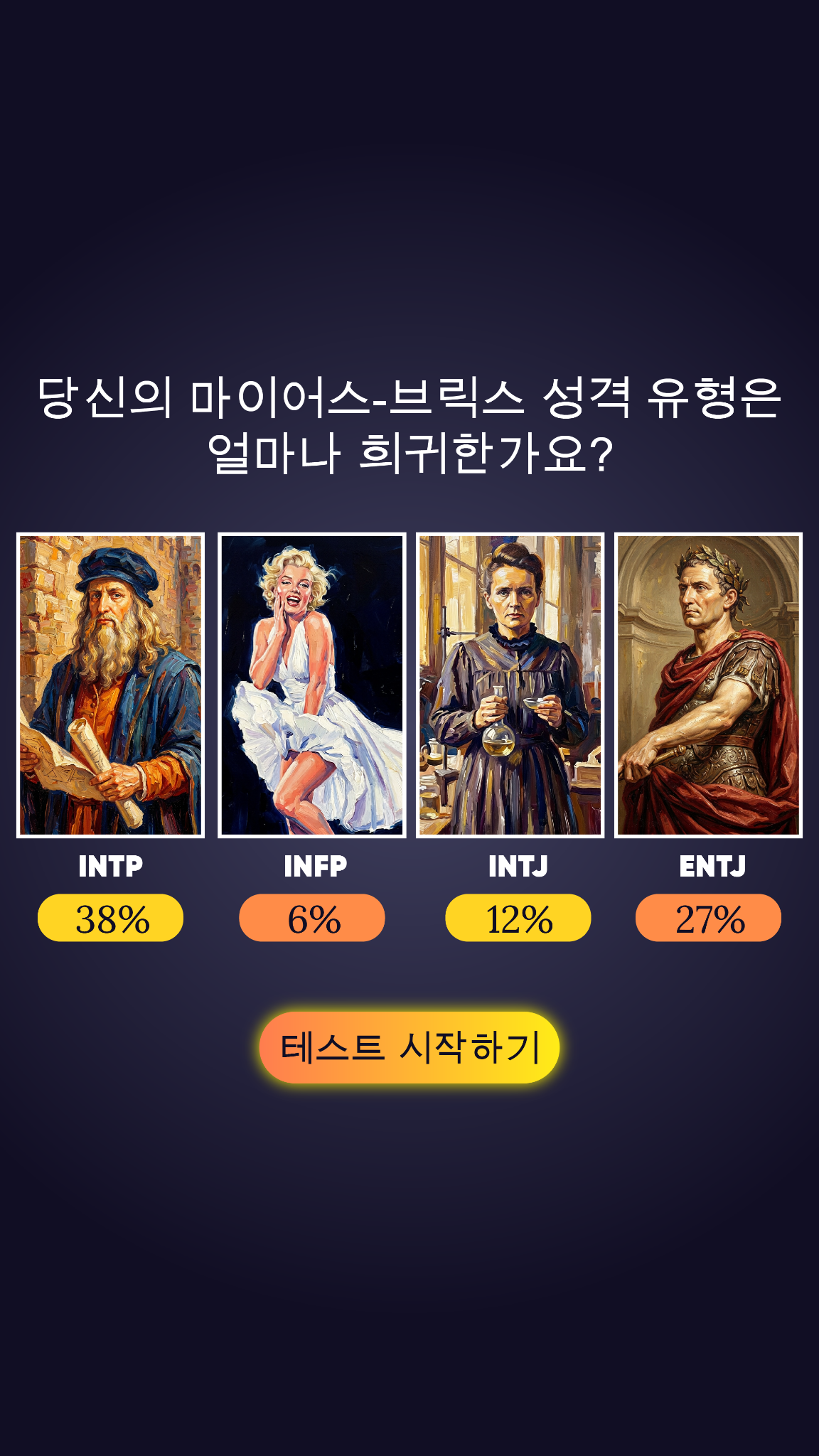 Personality Type Facebook ad