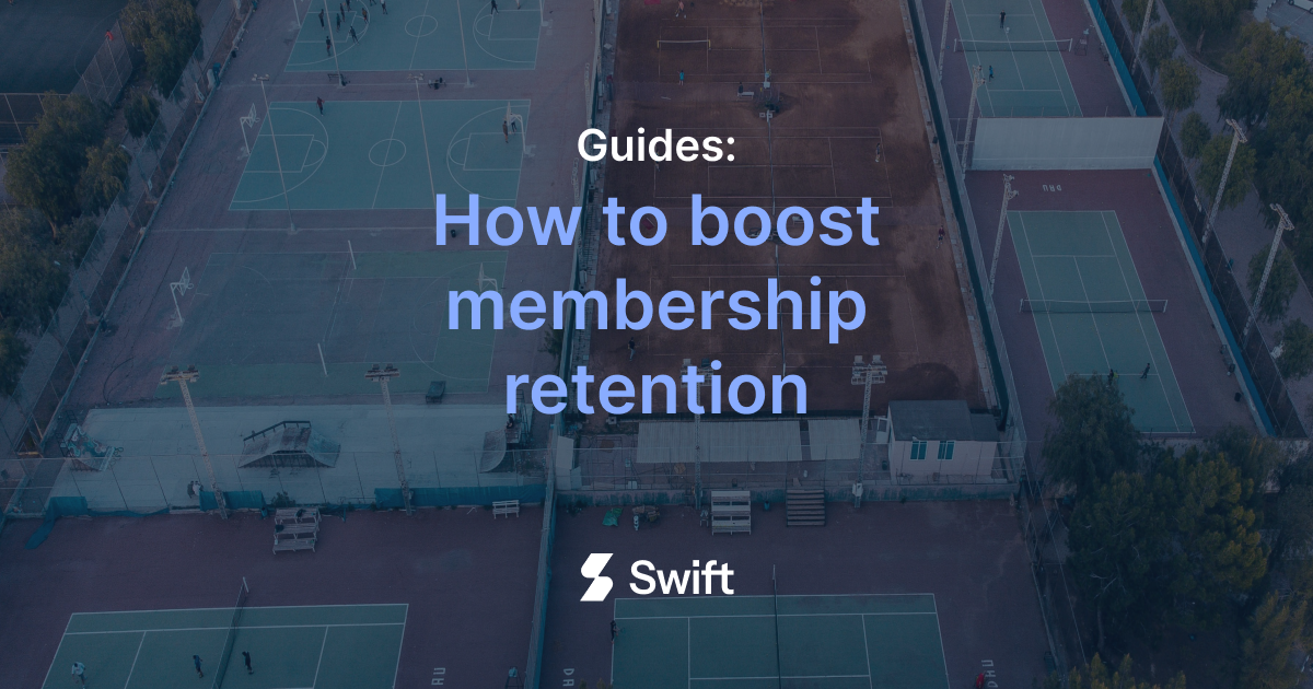 Swift App Facebook ad: Retain Members & Grow Your Facility