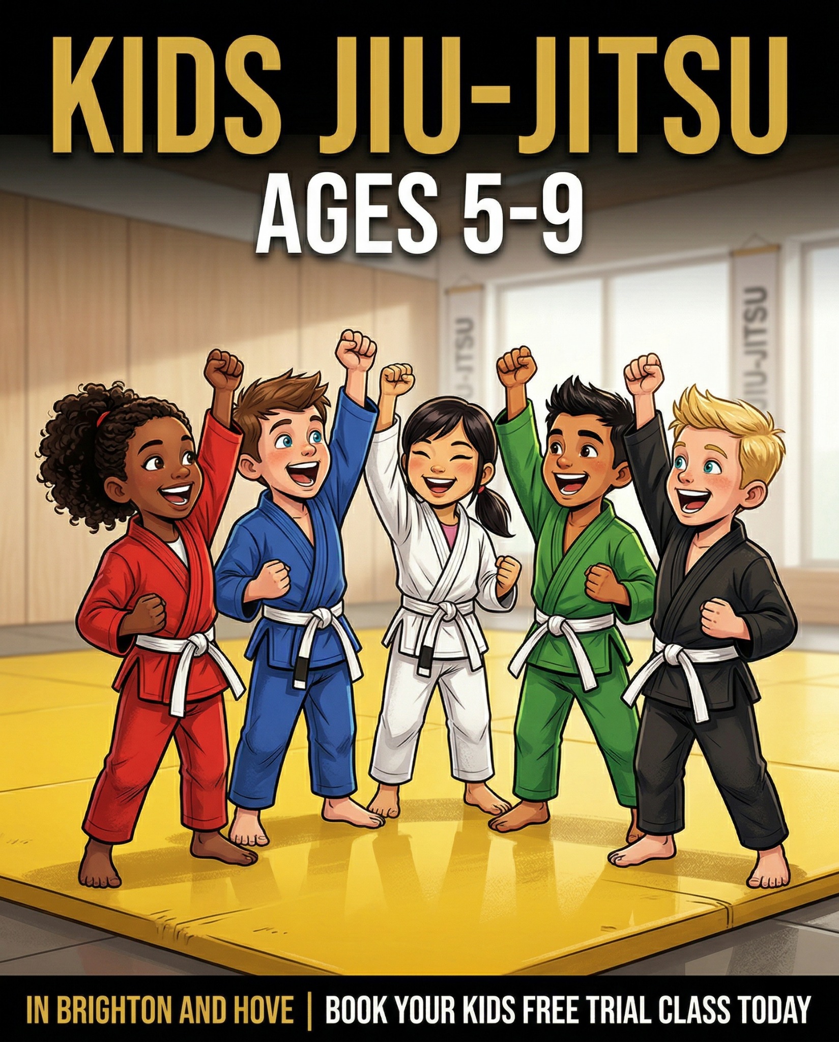 One Jiu-Jitsu Facebook ad: Free Kids Jiu-Jitsu Class in Brighton and Hove