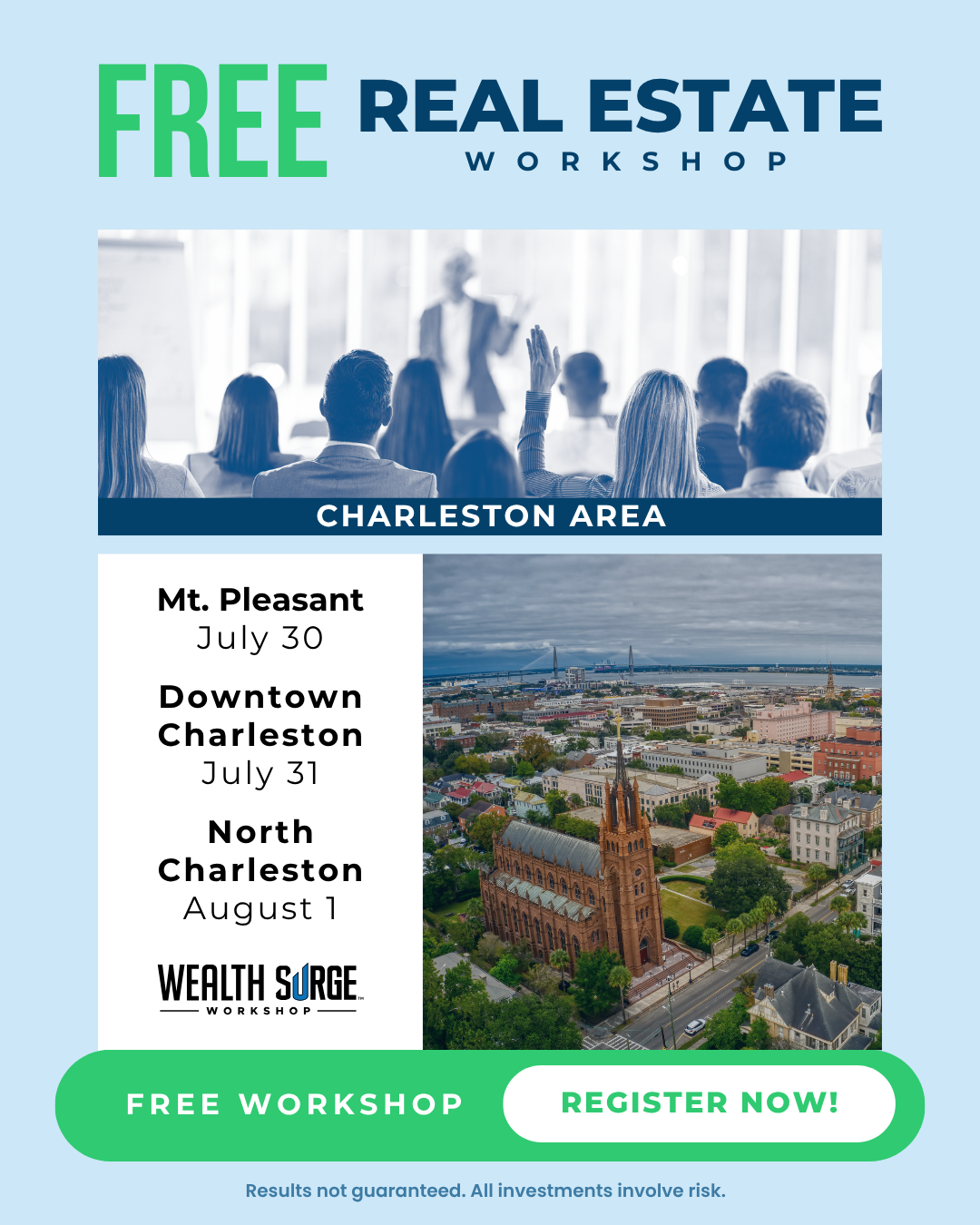 Wealth Surge Workshop Facebook ad