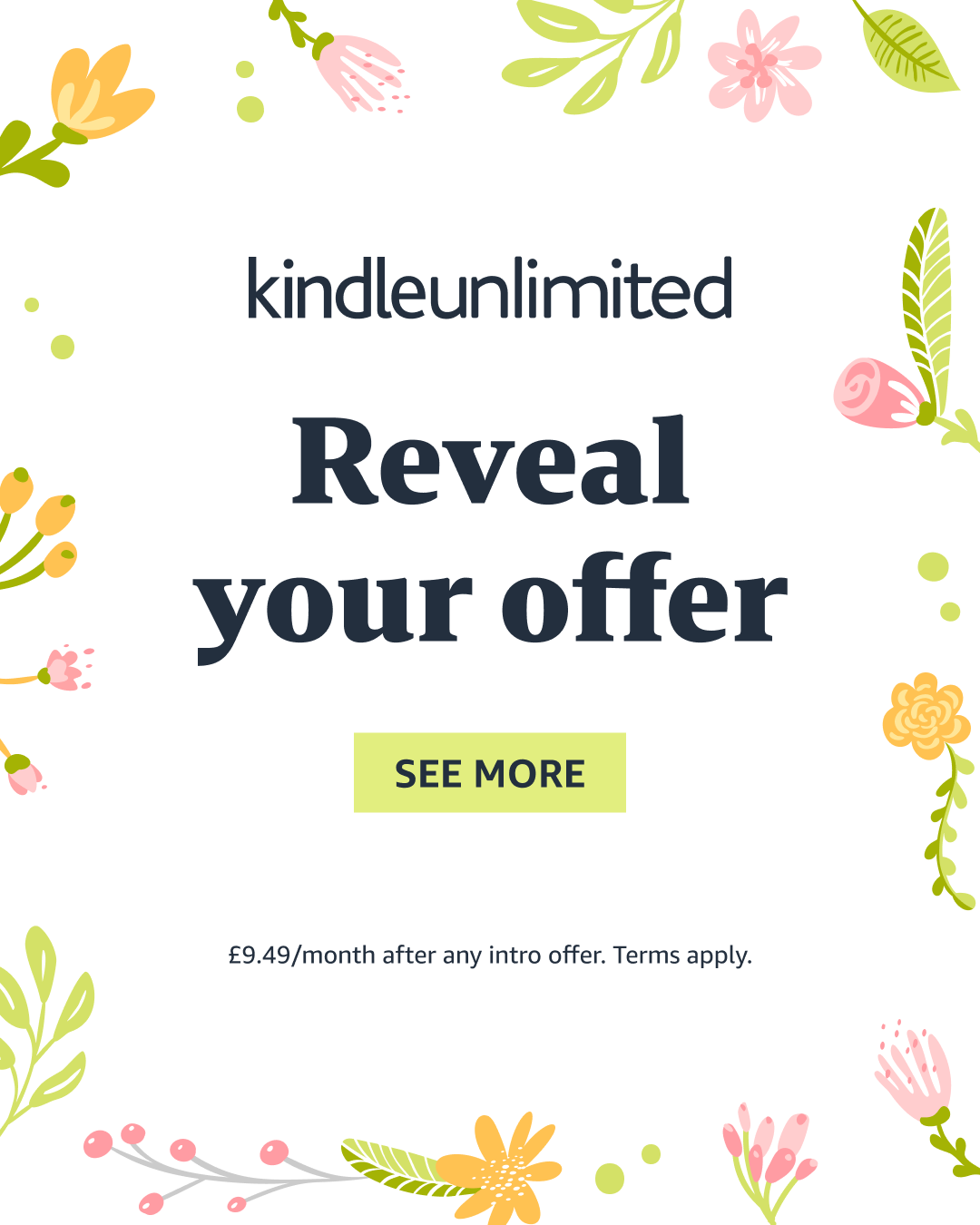 Amazon Kindle Facebook ad