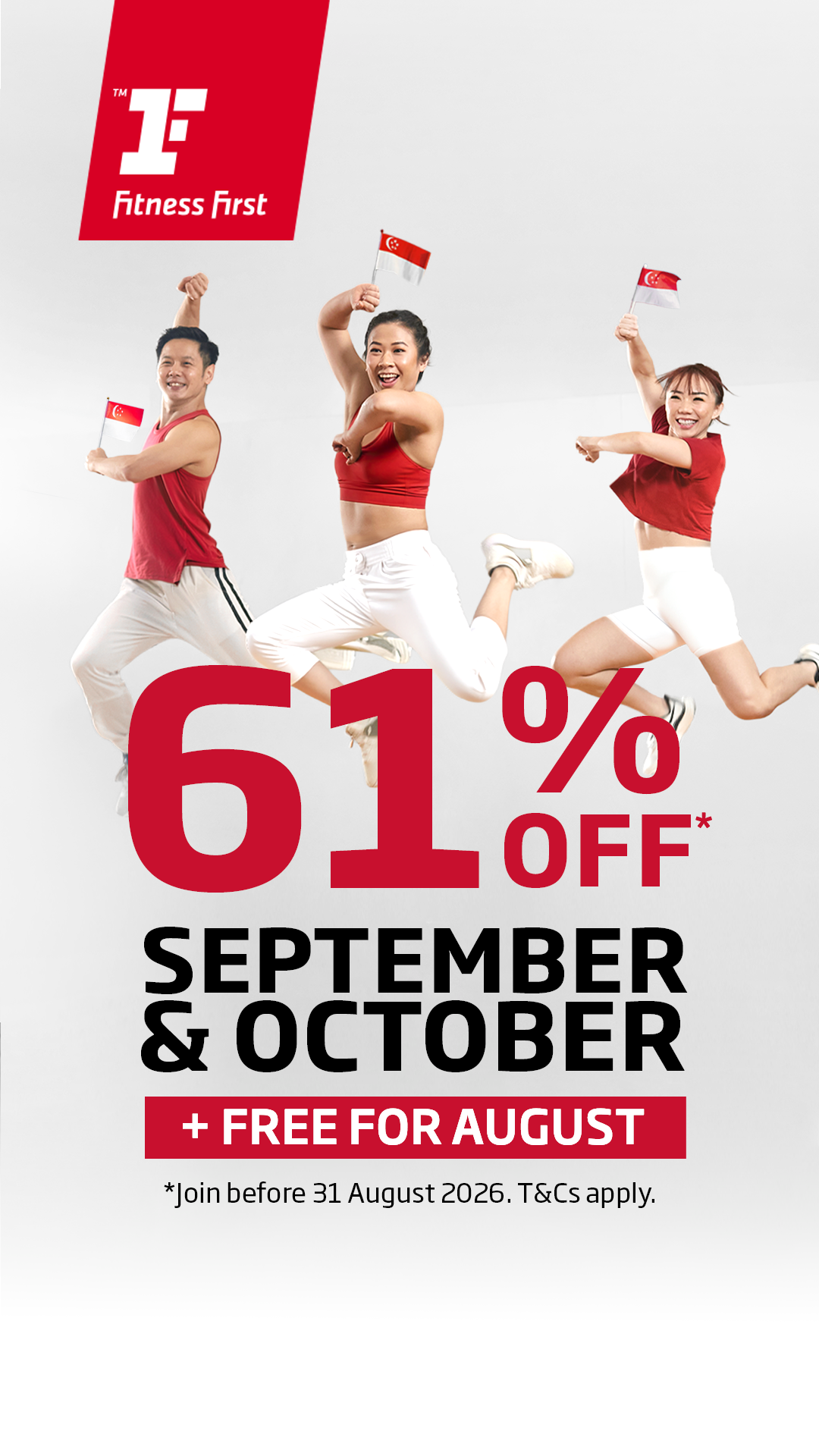 Fitness First Singapore Facebook ad