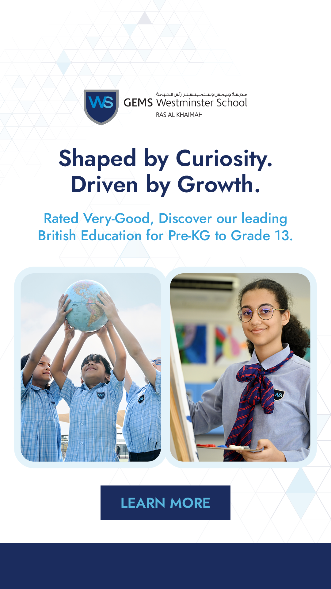 GEMS Westminster School - Ras Al Khaimah Facebook ad from Jun 2, 2026