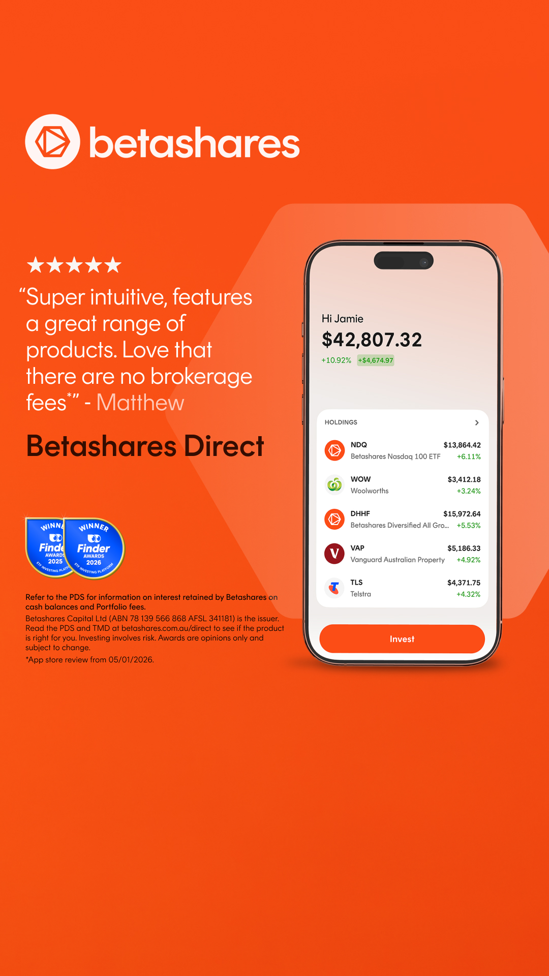 Betashares Facebook ad