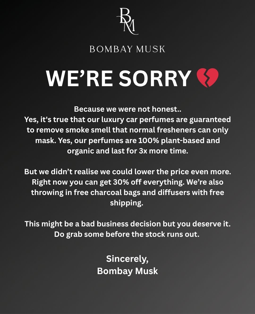 Bombay Musk Facebook ad