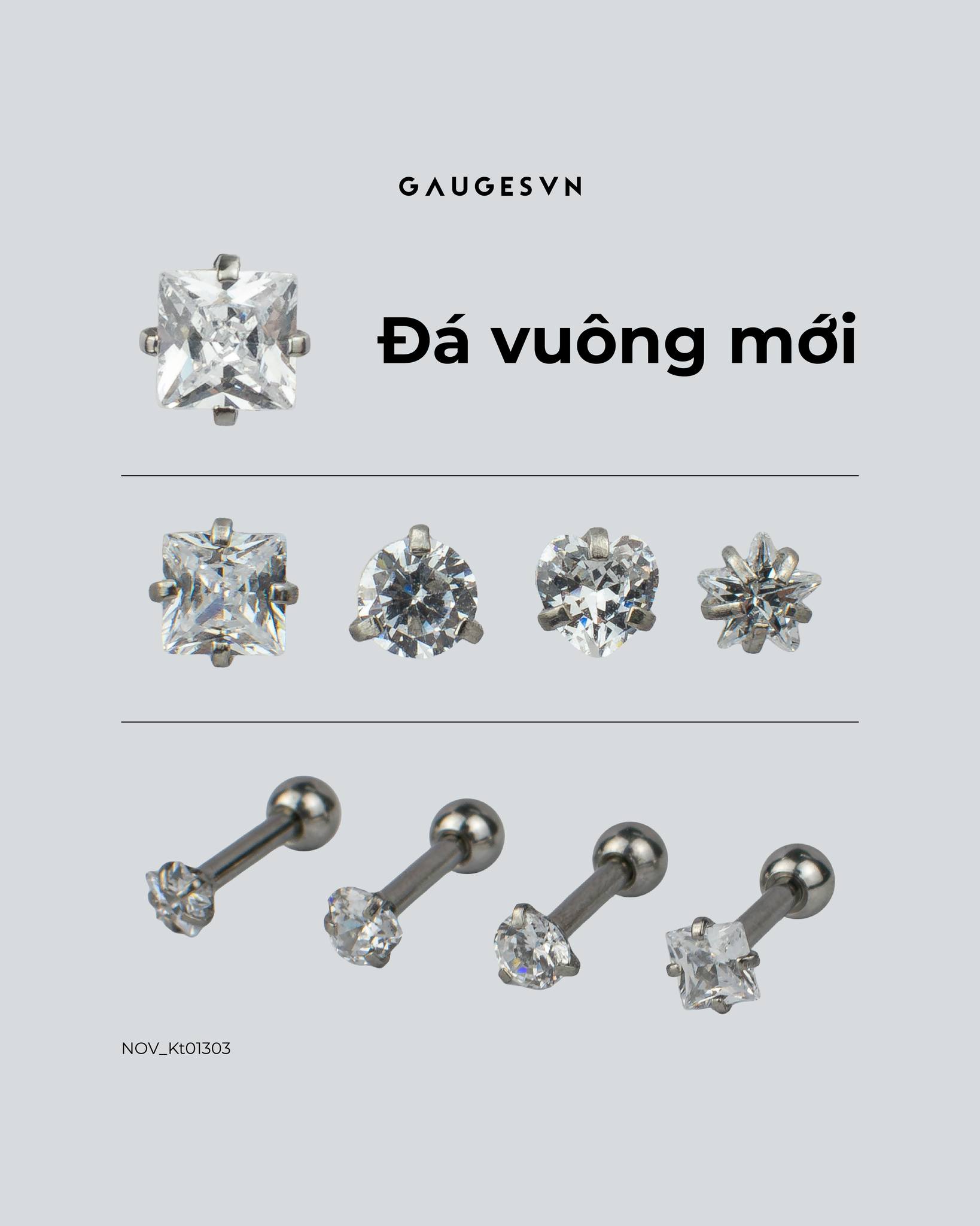 Gauges Piercing Facebook ad: Khuyên tai BASIC đã có đủ hình dạng…