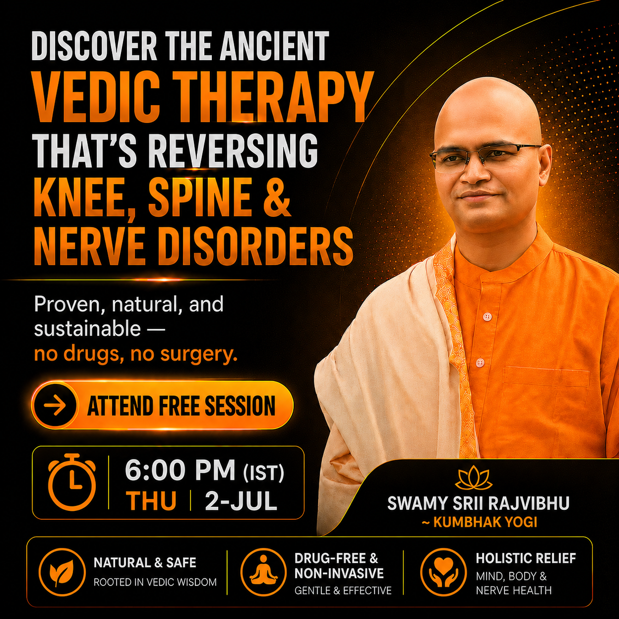 AVISA Healing & Fitness Facebook ad: Free Webinar: Reverse Pain Without Surgery