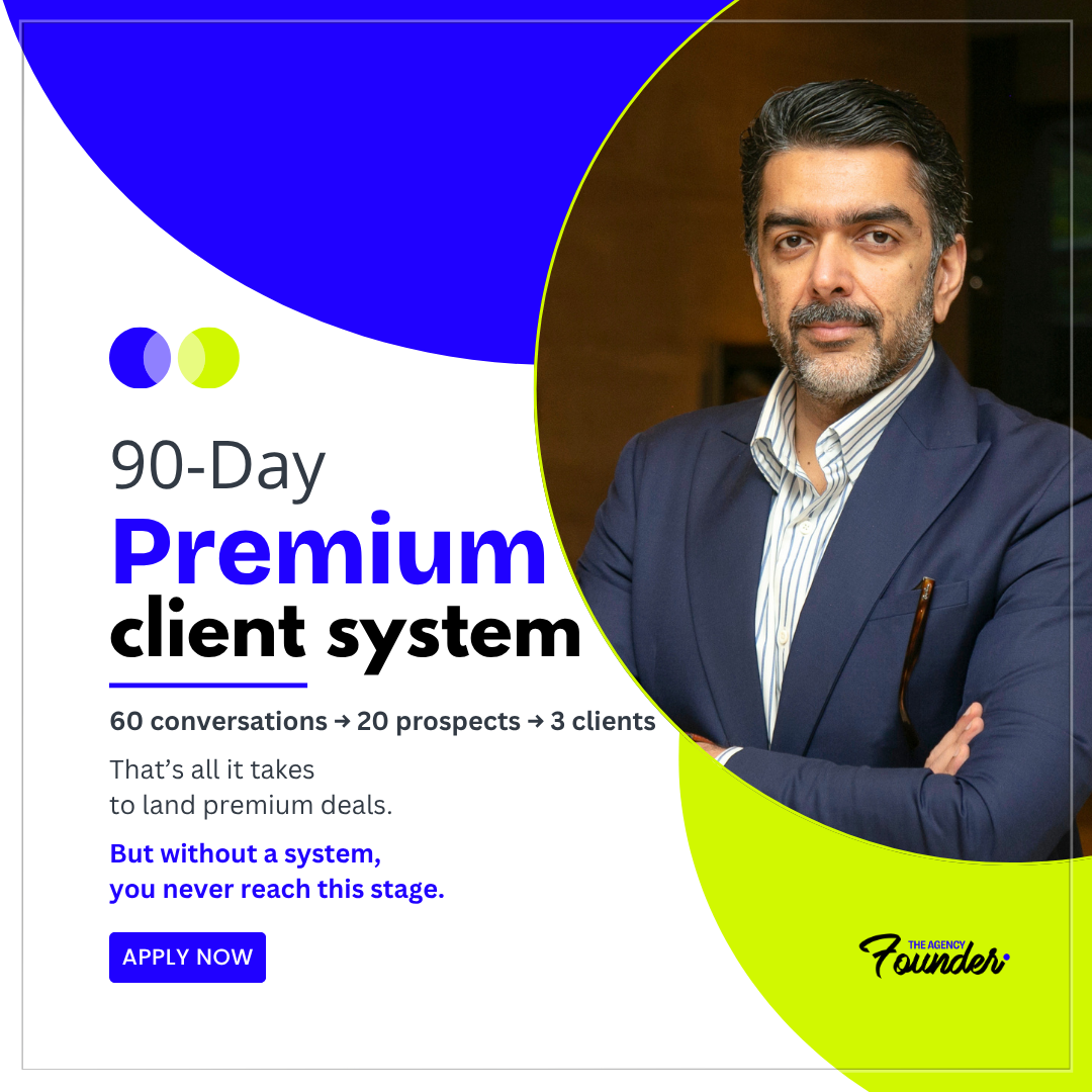 Theagencyfounder Facebook ad: Fix Your Agency in 90 Days