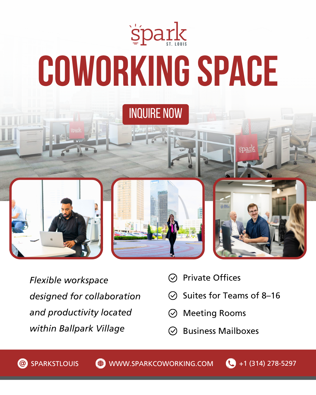 Spark Coworking - St. Louis Facebook ad from Jul 22, 2026