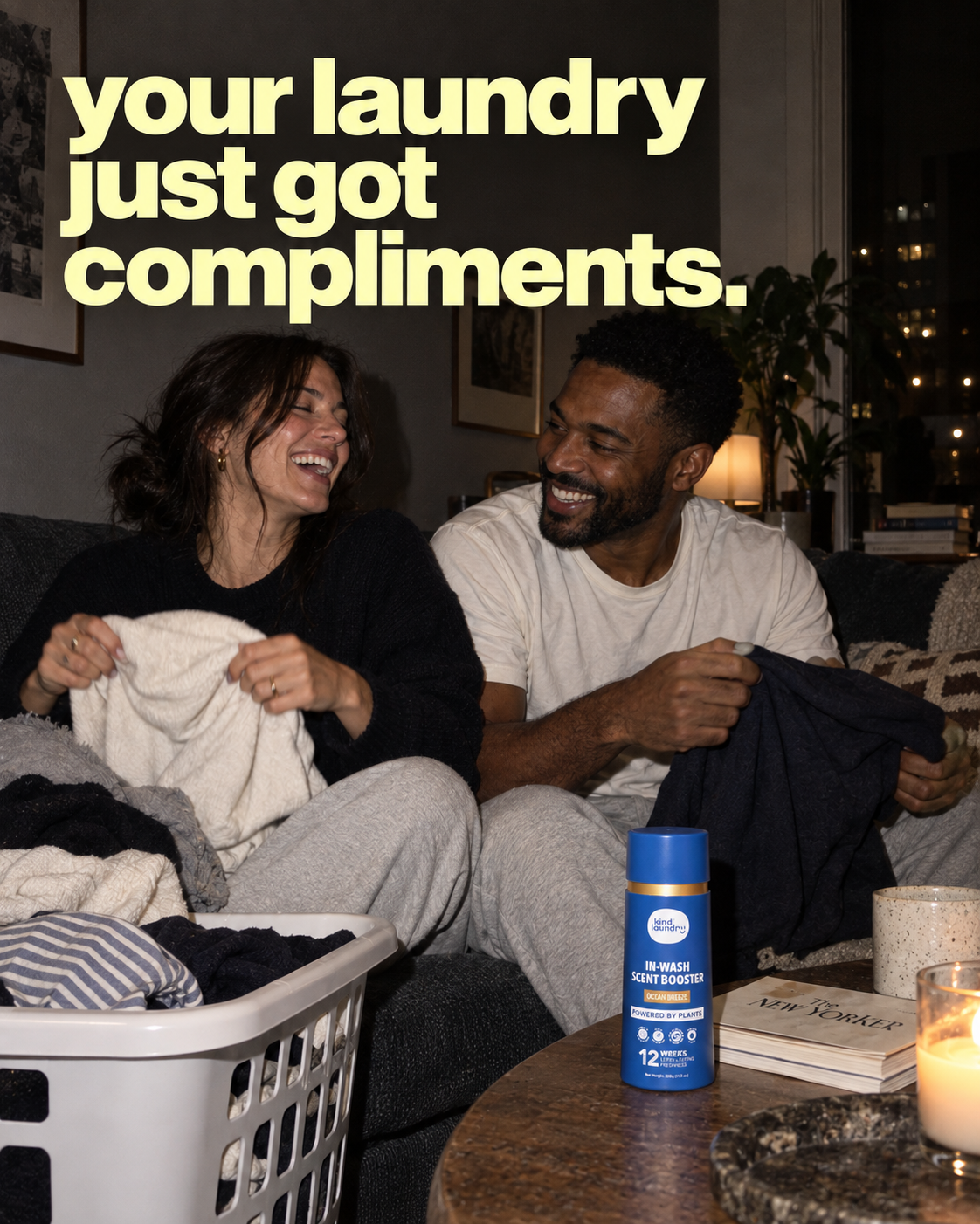 Kind Laundry Facebook ad: Plant-Derived Fragrance That Turns Laundry Into the…